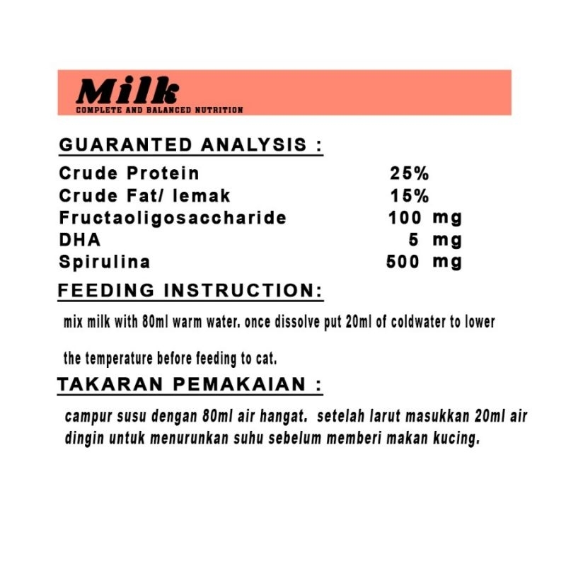 SUSU KUCING PET CHOICE MILK SUSU ANJING SUSU HERBAL PENAMBAH NAFSU MAKAN KUCING PENGGEMUK KUCING susu kucing skin and coat susu anak kucing dan susu kucing dewasa penambah nafsu makan kucing susu pet choice susu kucing dengan temulawak dan spirulina