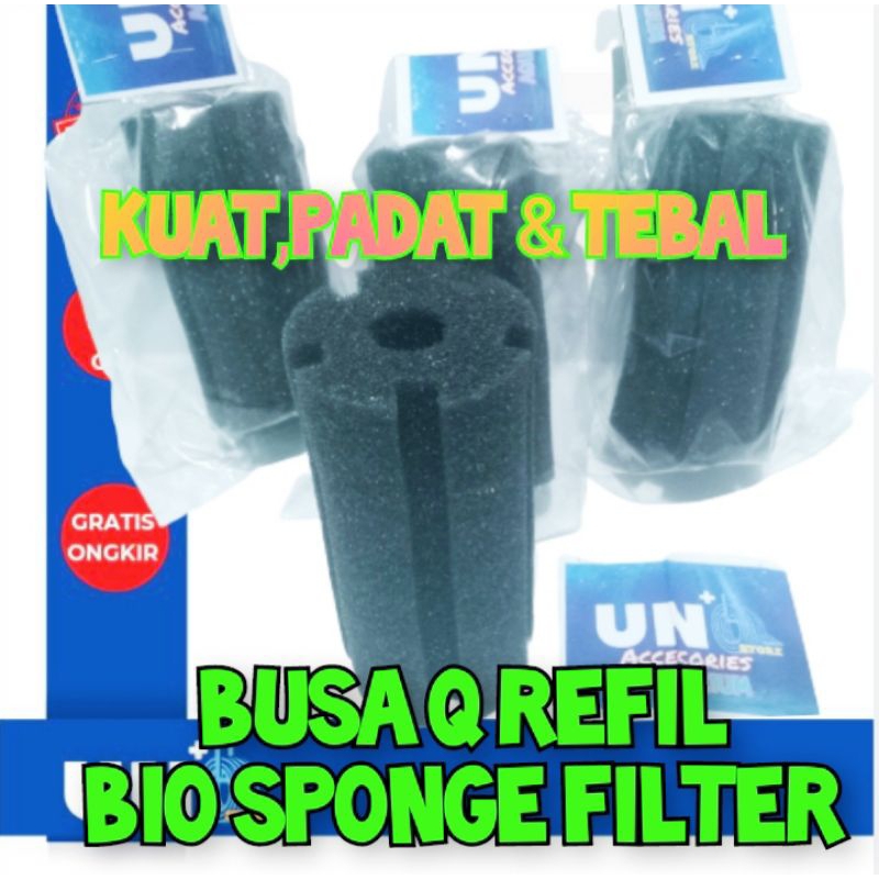 REFILL BUSA FOAM SPONGE FILTER PENJERNIH AIR AQUARIUM