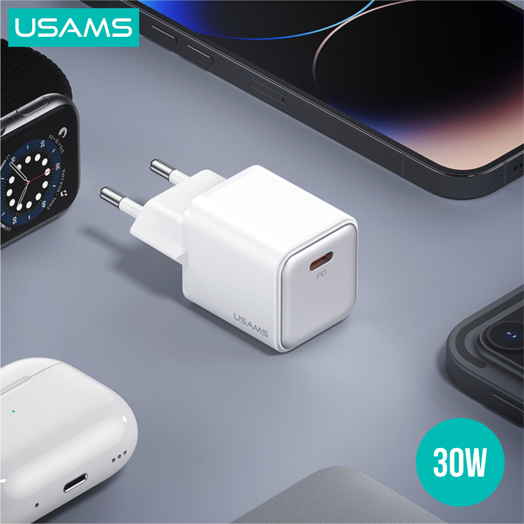 USAMS X-ron Adapter Fast Charger Single Port PD30W