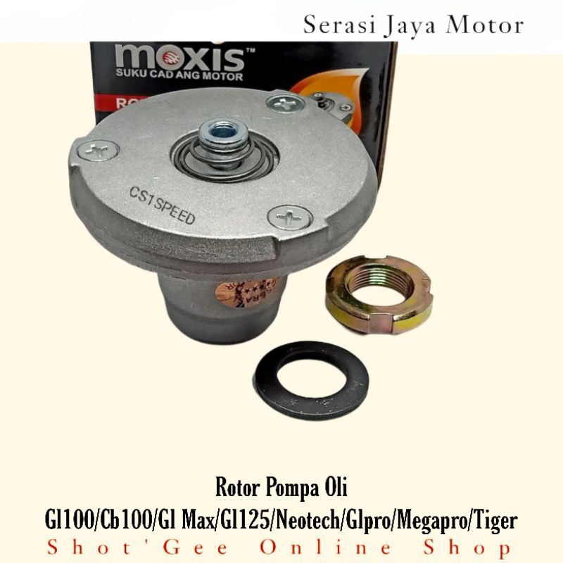 ROTOR OLI TOPI MEXICO KOMPLIT GL100/CB100/GLPRO GL MAX 125/NEOTECH/MEGAPRO/TIGER