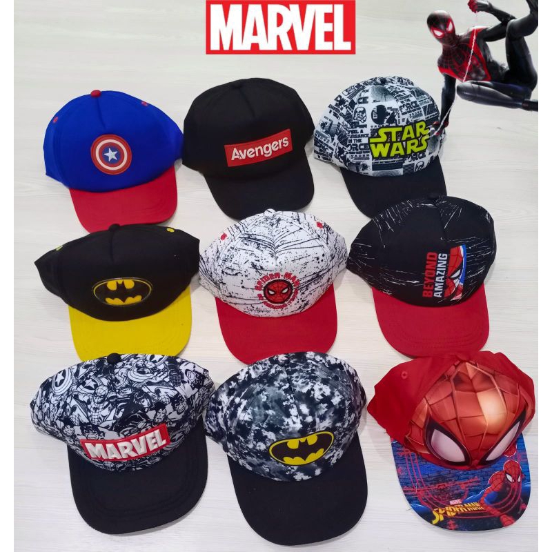 Topi anak laki Star Wars Avengers by Nevada I Topi karakter Spiderman