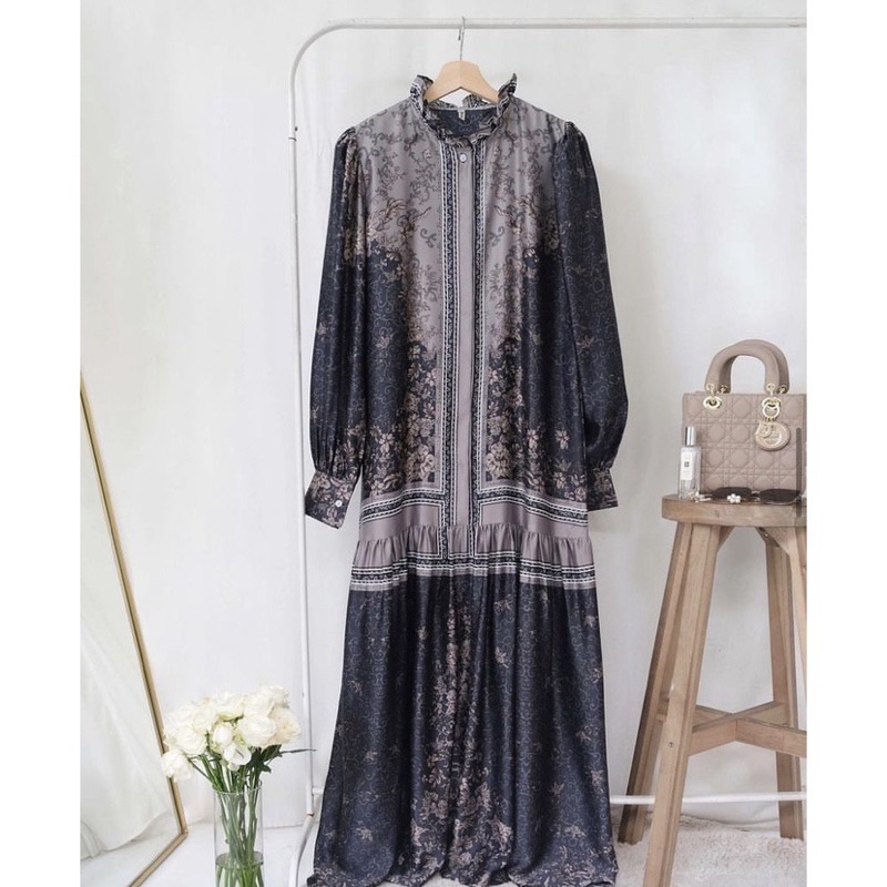 NEW VANILLA HIJAB TUDEJUL CHARM BLACK