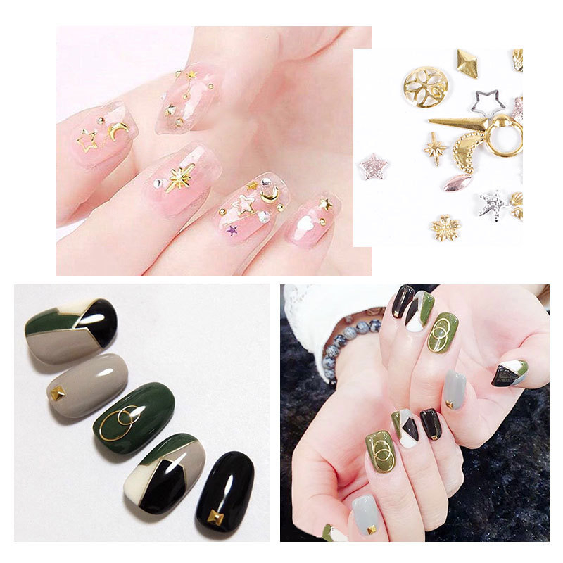 Nail Accesories Hiasan Kuku Gold Metal SIlver Rose Gold Nail Charm / Aksesoris kuku Nail Whell Nail Charm / hiasan dekorasi kuku