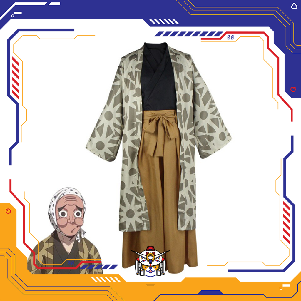 [QTakasi] Kostum Cosplay Anime Demon Slayer Haganetsuka Hotaru Kimetsu No Yaiba Kimono Halloween Hotaru pakaian Cosplay untuk pria wanita