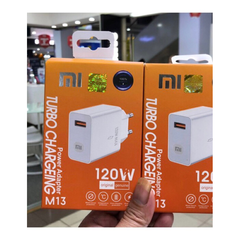 Adapter Charger XIAOMI Turbo 120W Super Fast Charging Original