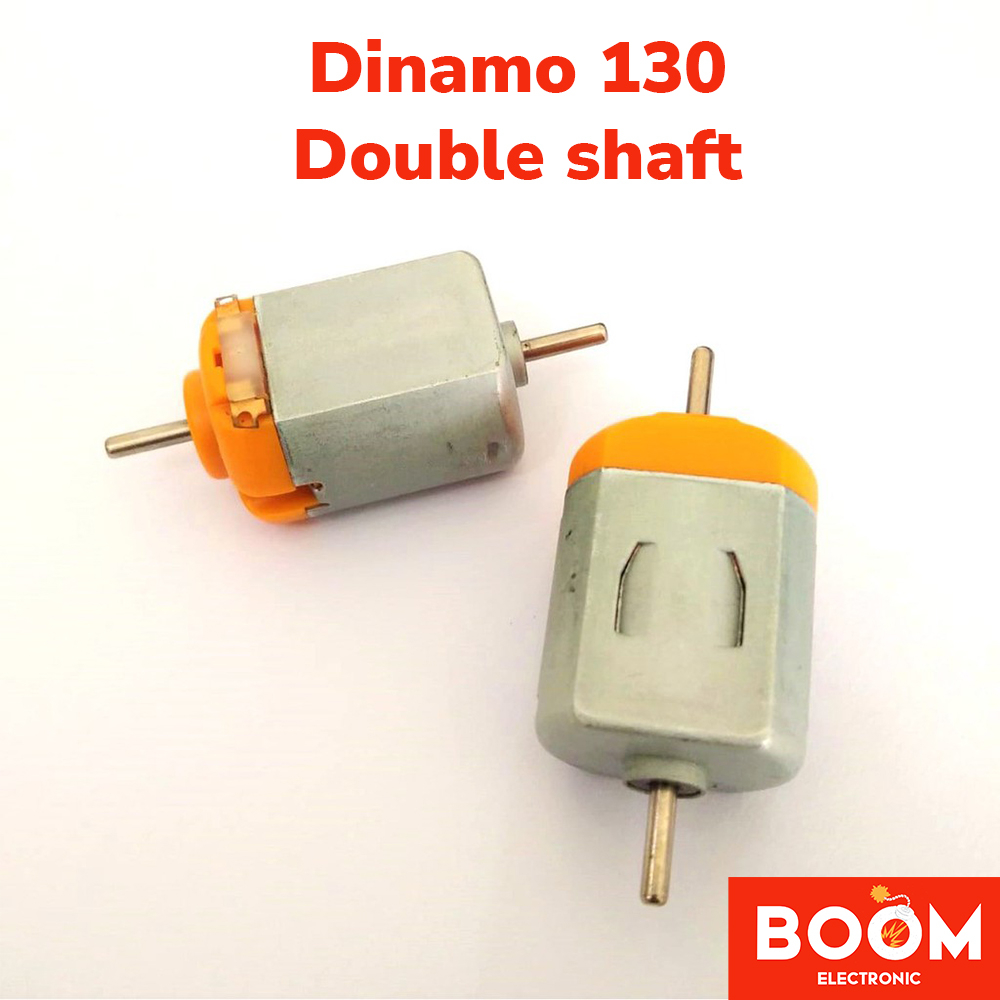 Dinamo Motor 130 DOUBLE SHAFT 1.5V-6V