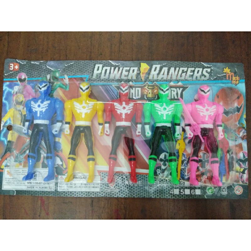 mainan anak set robot power rangers