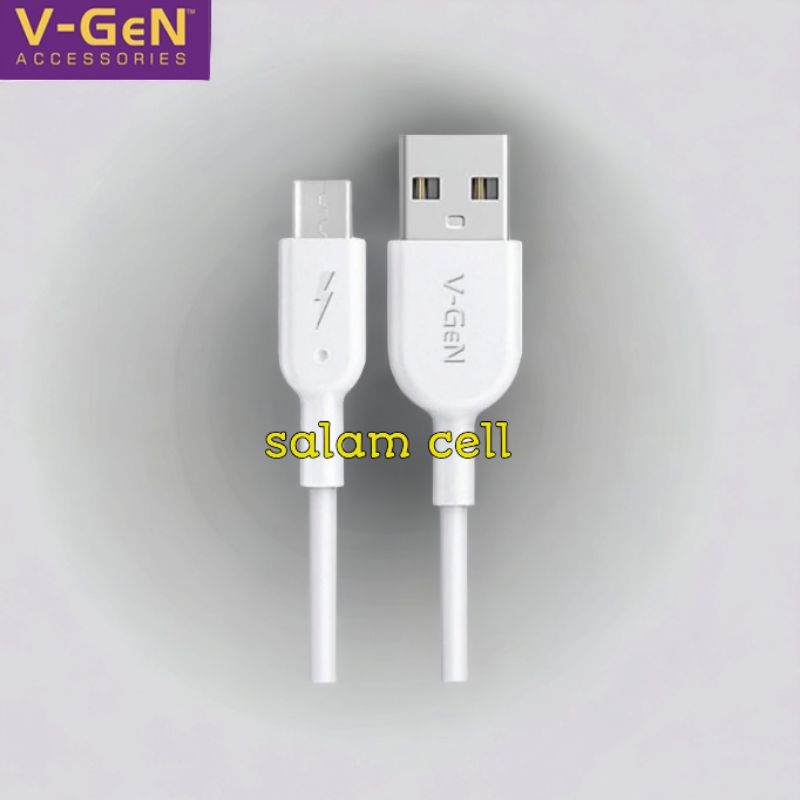 Kabel Data Micro Usb V-GEN VCB-16 2,4A Panjang 2 Meter Quick Charge Original Vgen Vcb 16