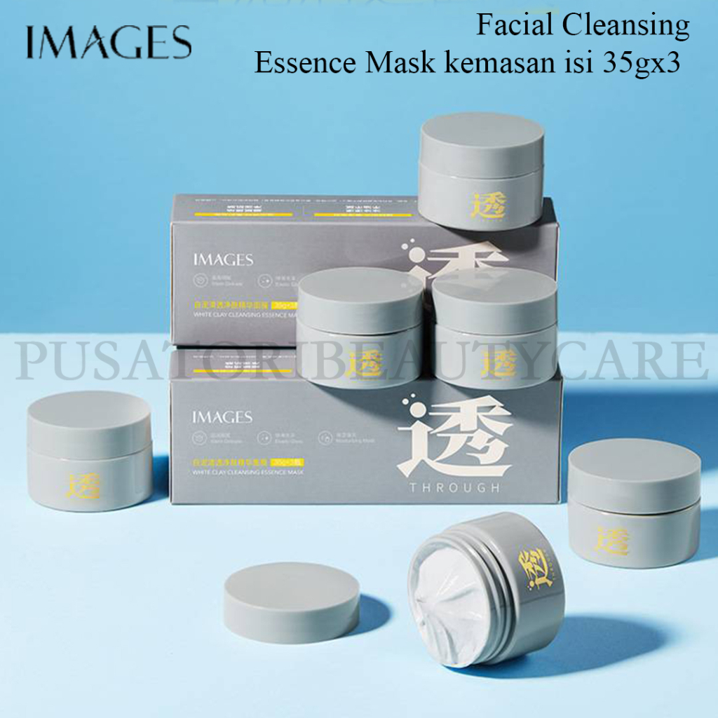 IMAGES  Facial Cleansing Essence Mask kemasan isi 35gx3