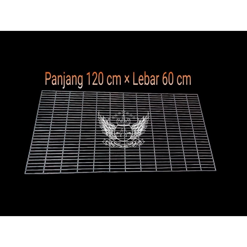 ALAS DOC KANDANG AYAM GALVANIS P.120 CM × L.60 CM ALAS PEMBESARAN