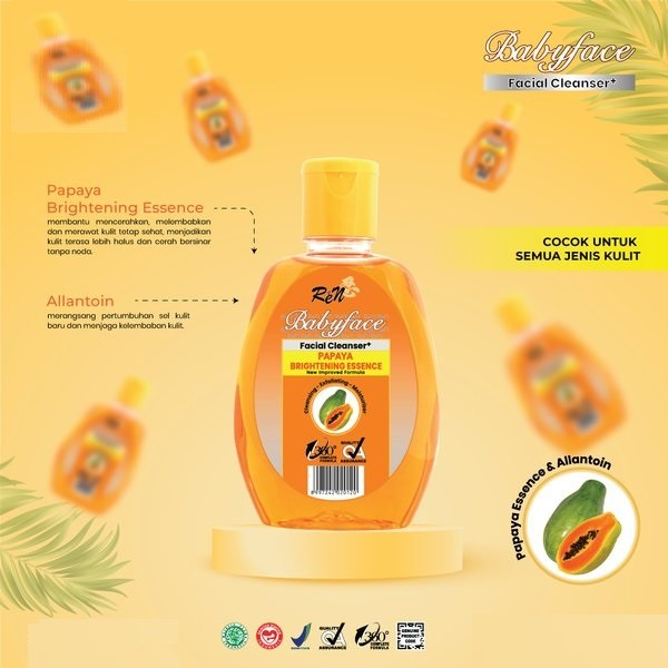 `ღ´ PHINKL `ღ´ REN Baby face facial cleanser papaya