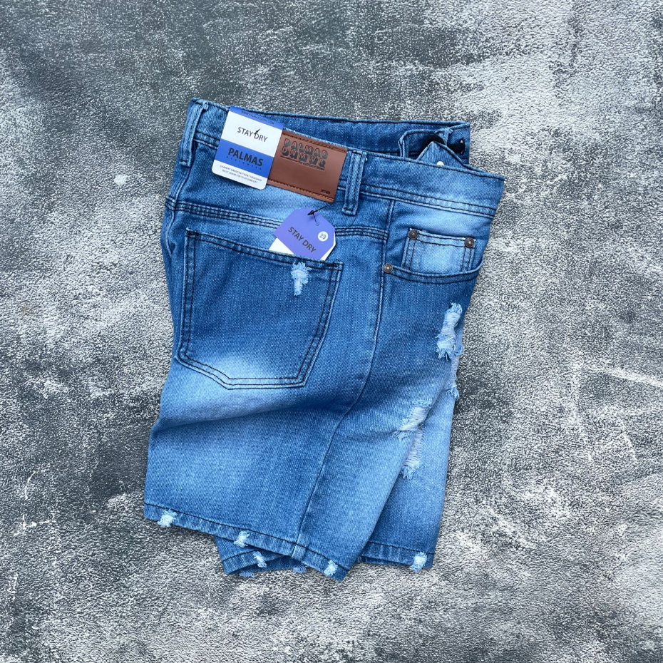 [Bisa COD] Celana Jeans Pendek Sobek Pria Wisker Jeans Pendek Ripped Pria Premium Distro NEW