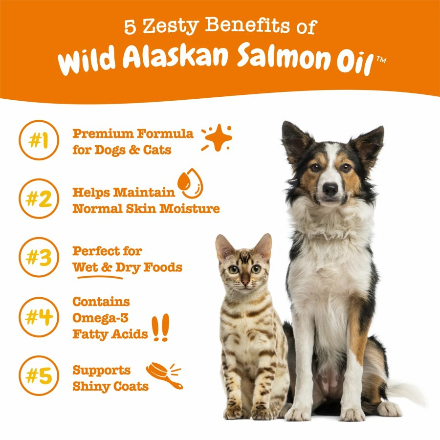 Zesty Paws Pure Wild Alaskan Salmon Oil for Skin and Coat - 473 ml