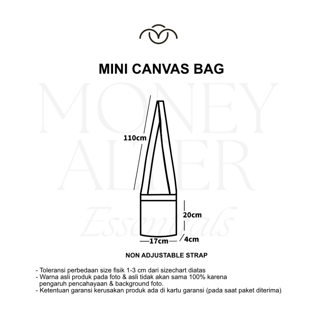Money Alter - Mini Canvas Bag Carrot Series / Tas Slempang Kanvas