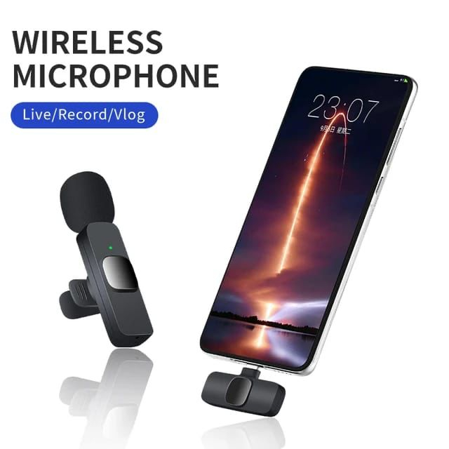 K8 Microphone Mic Clip On Youtuber Wireless Usb/Mic Youtuber bluetooth ( BINANG ACC )