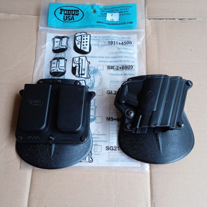 HOLSTER PINGGANG POSISI MIRING SARUNG SENJATA HS9 Glok17 19 26 G2 Combat