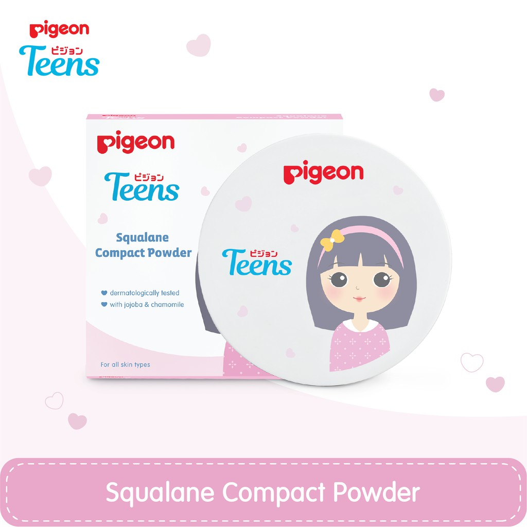 Pigeon Teens Compact Powder Natural Look 14gr / Bedak Padat Remaja