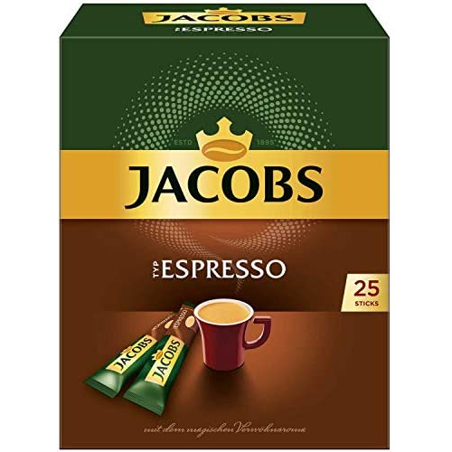 

Jacobs TYP Espresso Instant Ground Coffee 25 x 1.8 Gram