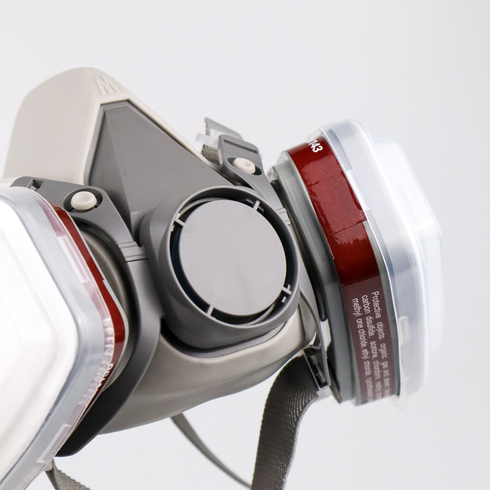 Masker Gas Respirator + Cartridge + Filter - Gray