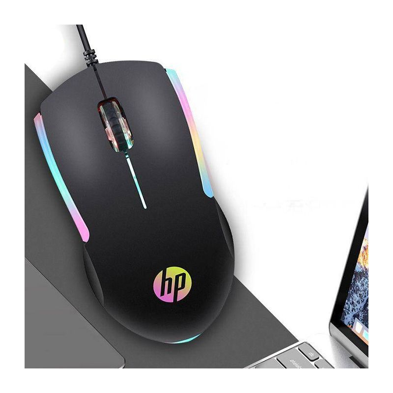 Mouse Gaming HP M160 1000DPI RGB USB Kabel Hitam