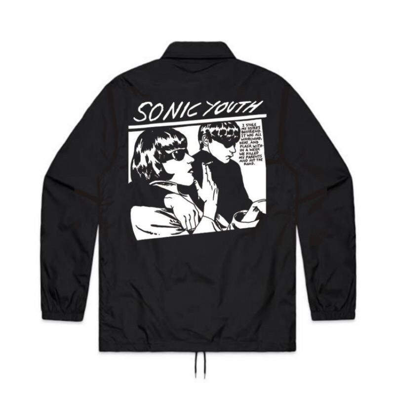 JAKET COACH BAND SONIC YOUTH - GOO | WINDBREAKERS BAND SONIC YOUTH | JAKET PARASUT BAND PRIA SONIC Y