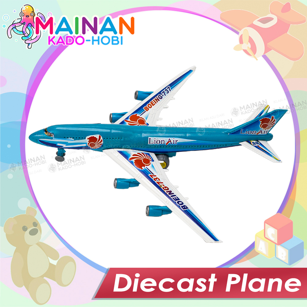 KADO BIRTHDAY MAINAN EDUKASI ANAK MINIATUR DIECAST PLANE PESAWAT TERBANG UKURAN JUMBO