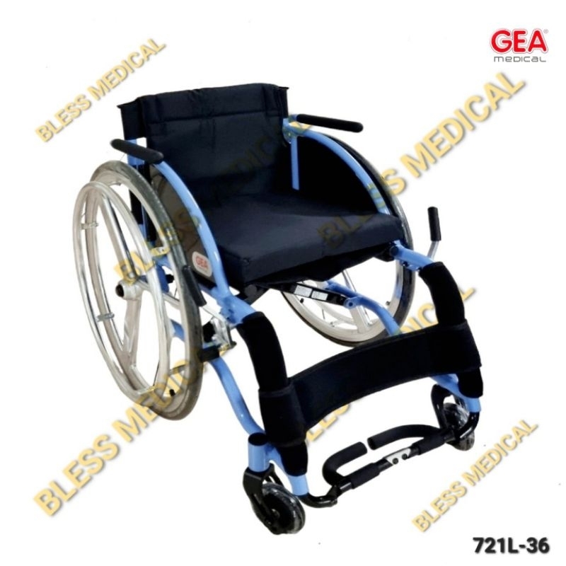 Kursi Roda Balap Leisure &amp; Sport Wheelchair GEA FS 721 L-36 Child/Anak