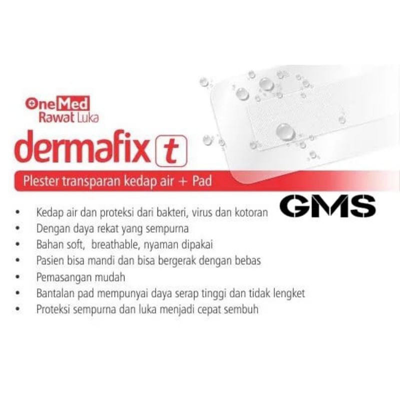 Dermafix T Onemed Plester Luka Transparant Anti Air