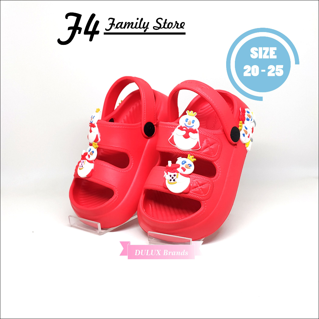 MD79 - Sendal Anak Viral 2023 Mixue Anak Perempuan Usia 1 3 Tahun Slip On Jelly Tali Belakang