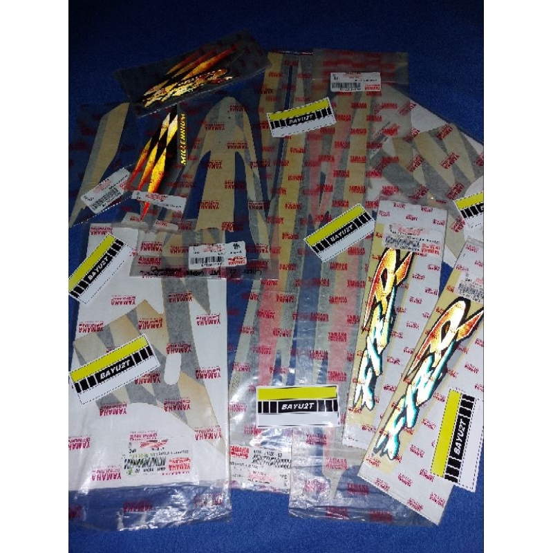 Striping asli Original Yamaha F1zr Millenium Kuning