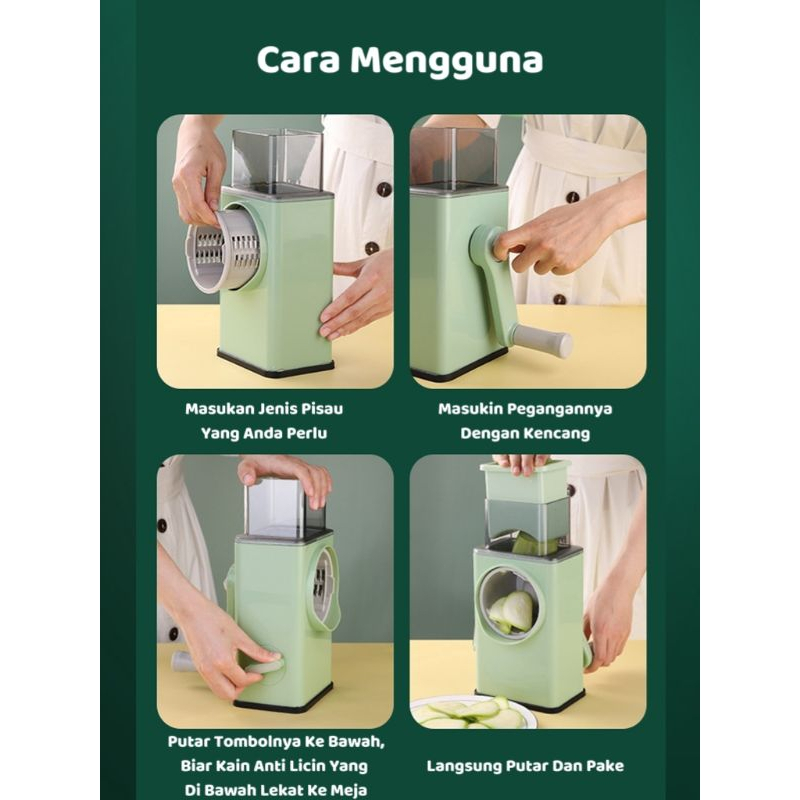 COD Alat Pemotong Sayuran dan Buah, Alat Parut Vegetable Cutter Vegetable Slicer Peeler Machine / Parutan Serbaguna Alat Pemotong Sayuran Parutan Serbaguna P86