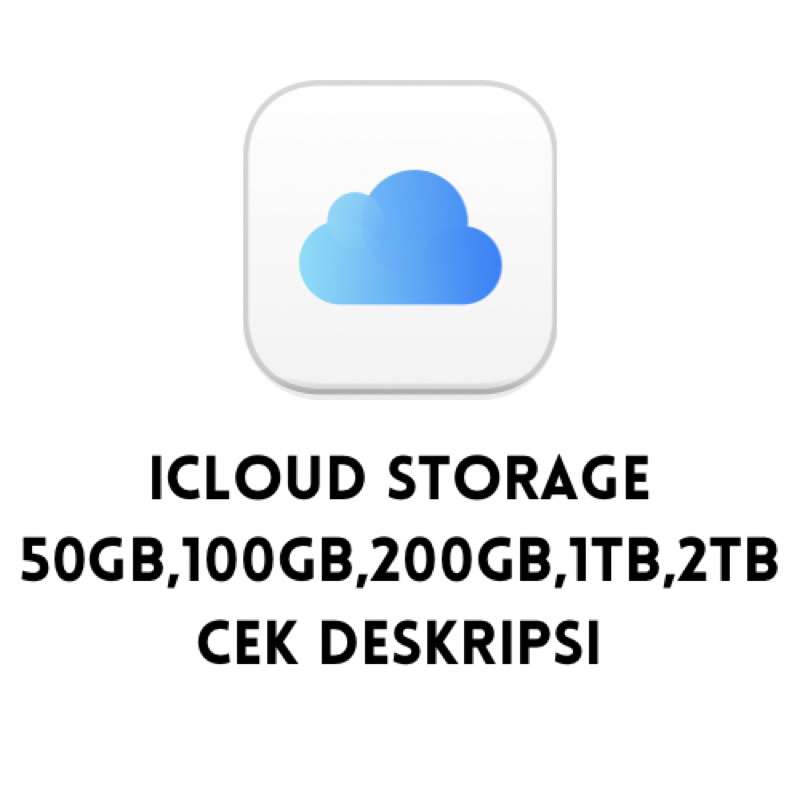 ICLOUD STORAGE 50GB MURAH