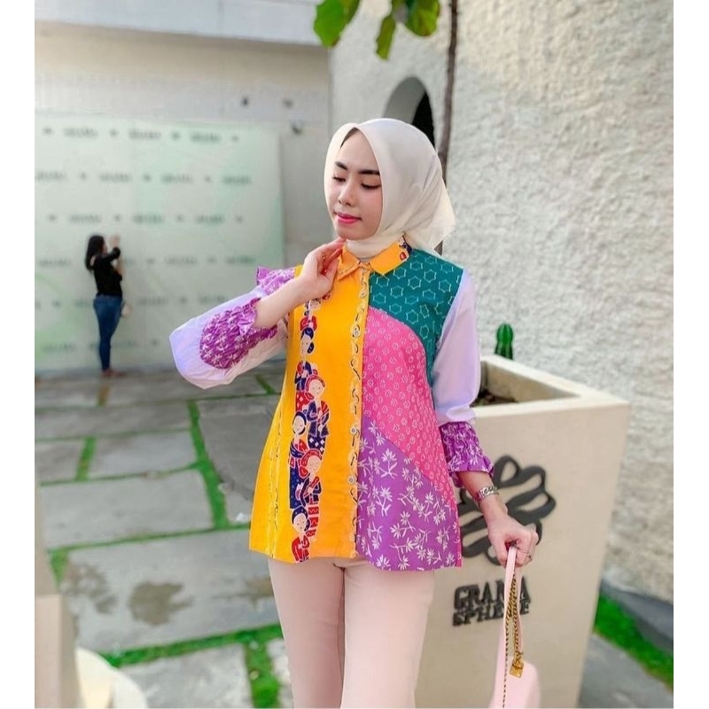 Atasan Batik Pelangi