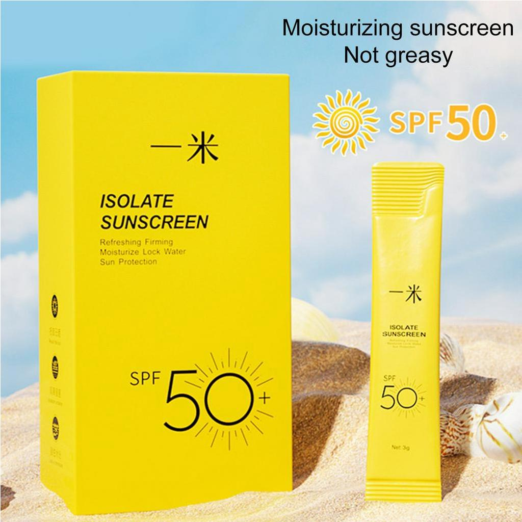 LAMEILA SVMY Sunblock | Isolate Sunscreen SPF50+ PA+++Sunscreen Gel Sachet 20pcs/Box