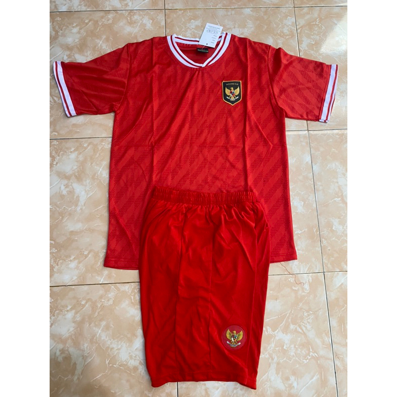 setelan jersey timnas indonesia satu set