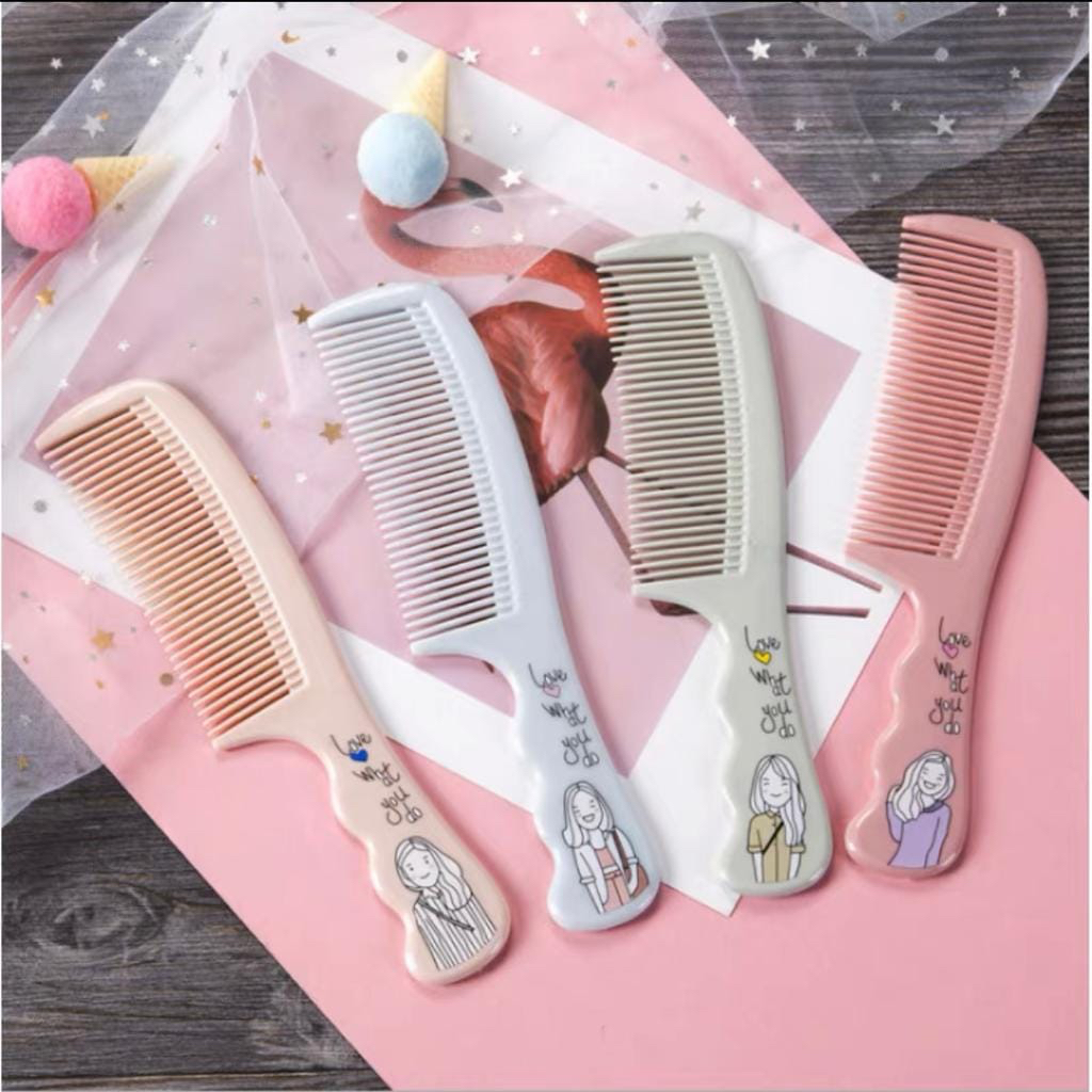 ✿ELYSABETHME✿ Aishu sisir mini gagang lucu imut utnuk anak dan dewasa hair comb untuk souvenir ultah pernikahan