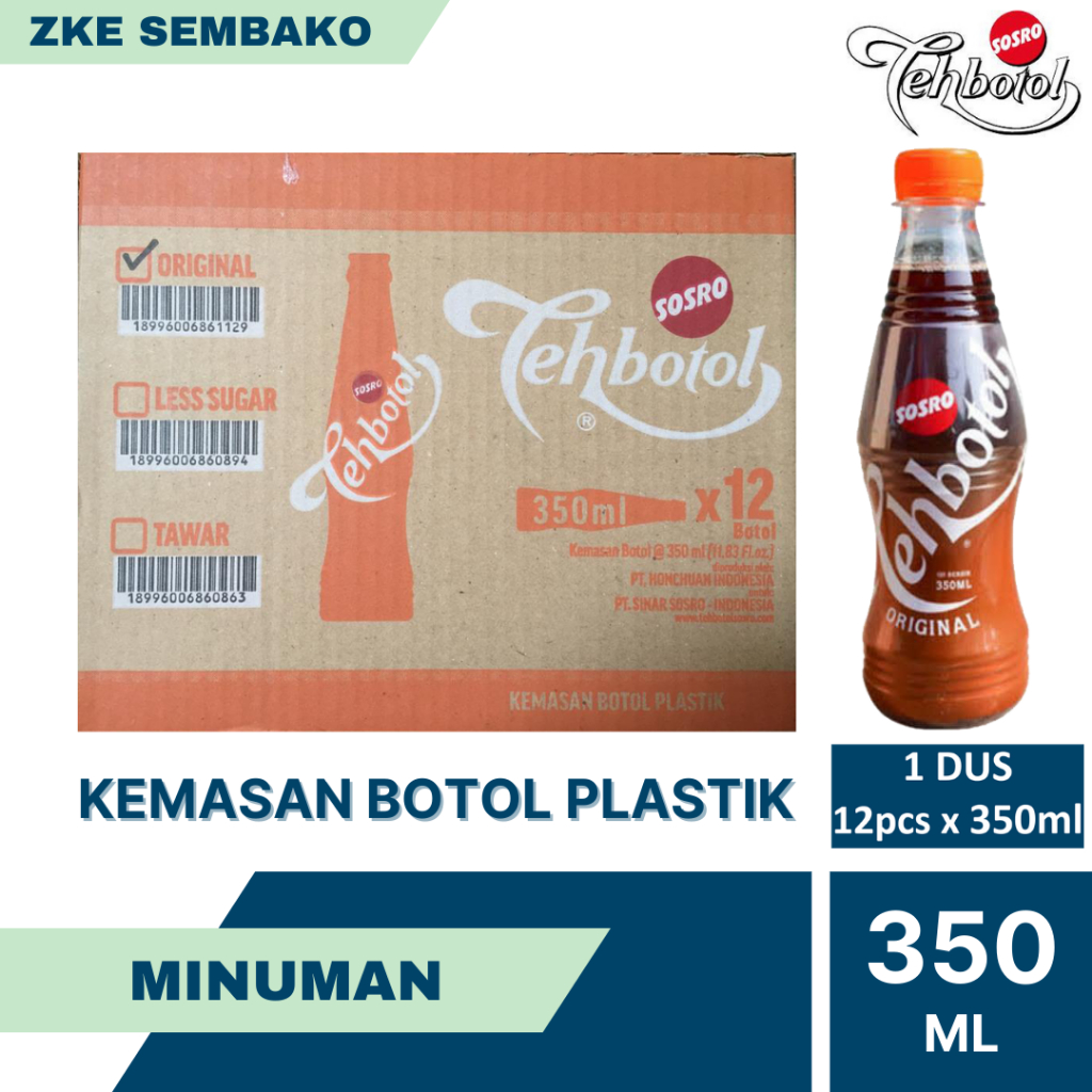 

Teh Botol Sosro 350ml 1 Dus Isi 12 Botol