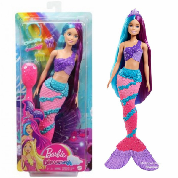 

Jual Boneka Barbie Mattel Two Tone Mermaid Doll Dreamtopia with Accessories Diskon
