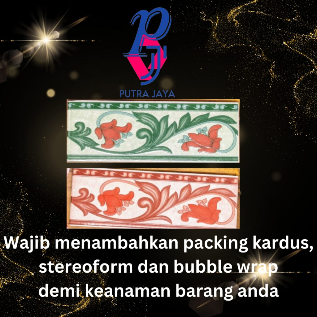 Lis Keramik Dinding Rumah / Teras / Dapur 7x20 (Hasenda )