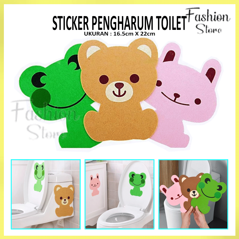 FS- STICKER PENGHARUM TOILET / TEMPELAN KARAKTER PEWANGI RUANGAN KAMAR MANDI