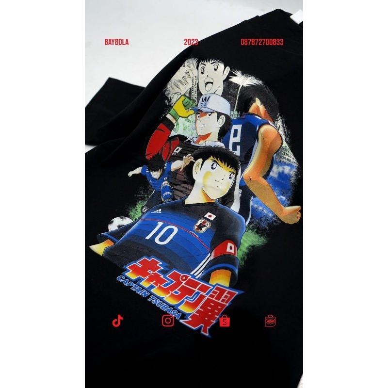 T-Shirt Captain Tsubatsa Black