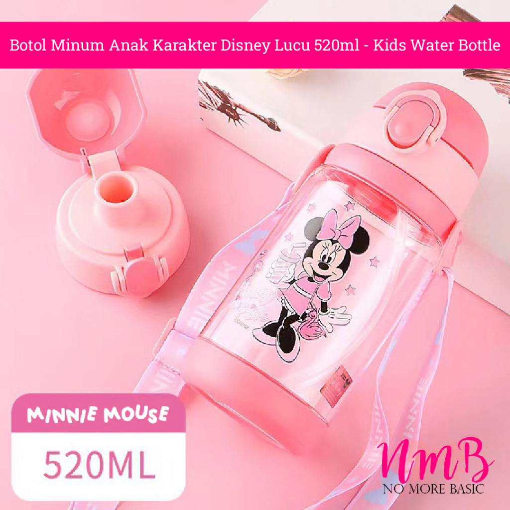 Botol Minum Anak Karakter Disney Lucu 520ml - Kids Water Bottle