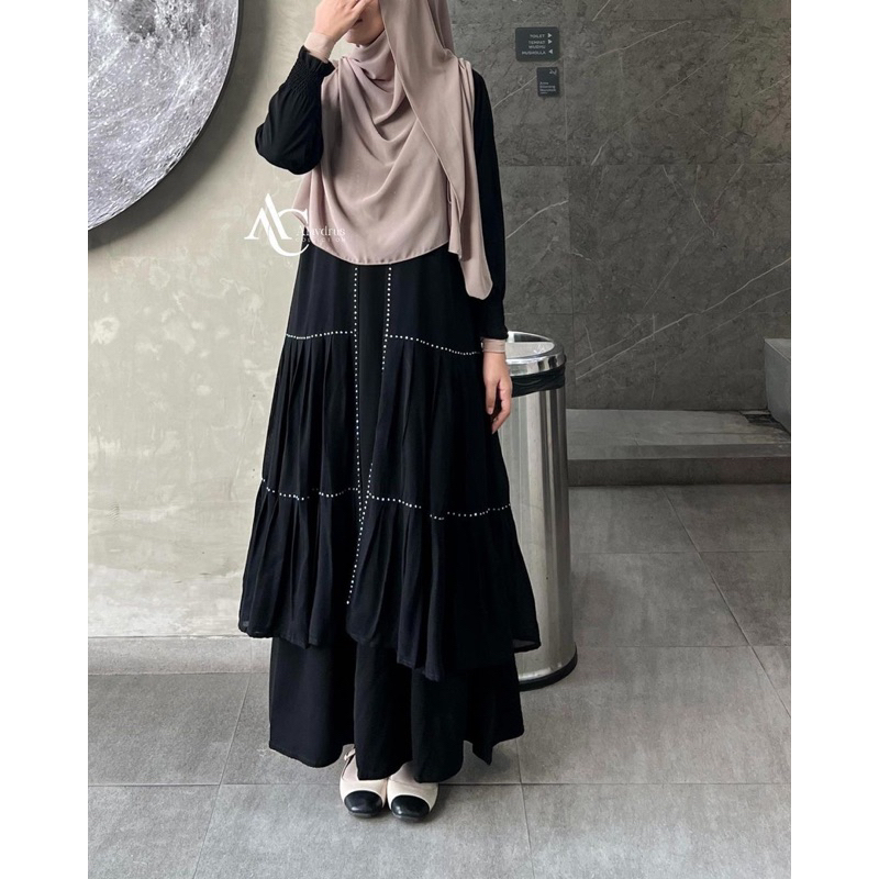 Abaya Dress Maxi Arab Saudi Bordir Zephy Turki Umroh Dubai Turkey By AlaydrusCollection 851