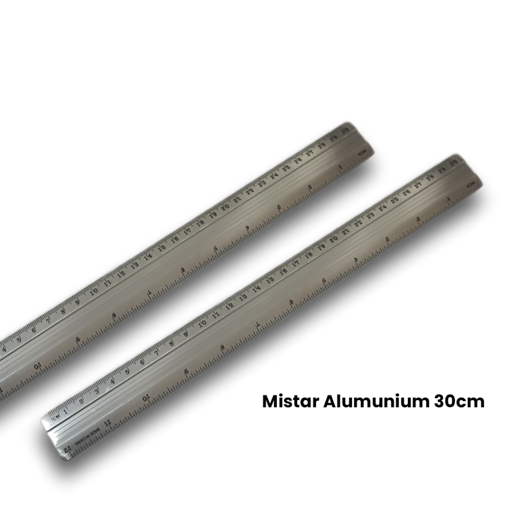 

Penggaris Mistar Besi Almunium 30 cm School Ruler