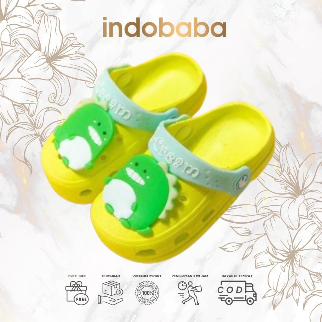 indobaba Sandal Anak Import Karakter Kartun Non-slip Cocok untuk anak laki-laki dan perempuan import S101