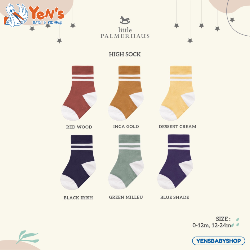 Little Palmerhaus - High Socks With Antislip (Kaos Kaki Bayi/Anak 0-24 bulan) 3.0