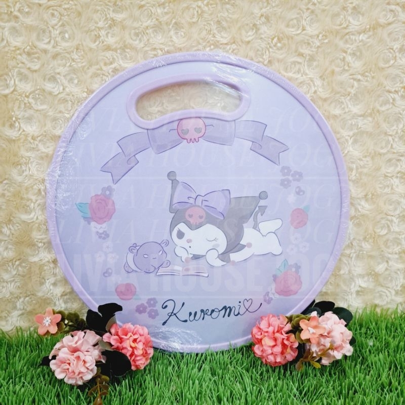 Talenan Kuromi Ungu Talenan Plastik Kuromi Bulat