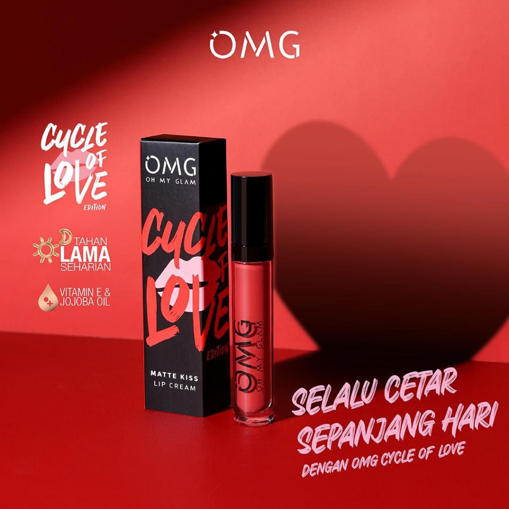 ✦SINAR✦ [ NEW Shade] OMG Oh My Glam Matte Kiss Lip Cream - Lipstick Matte