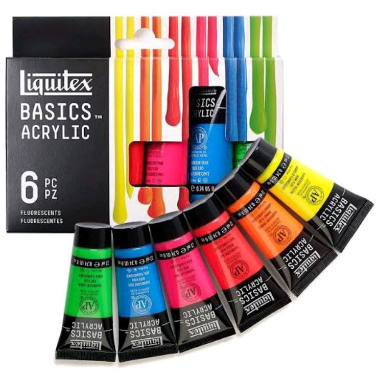 

Liquitex Basics Acrylic Fluorescent Set 6 x 22ml