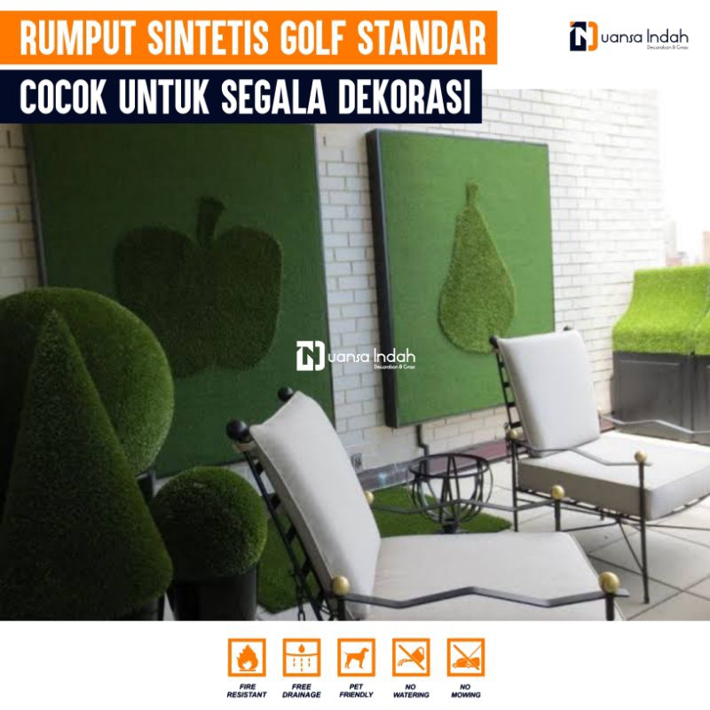 RUMPUT SINTETIS GOLF STANDAR UKURAN 25x50 CM